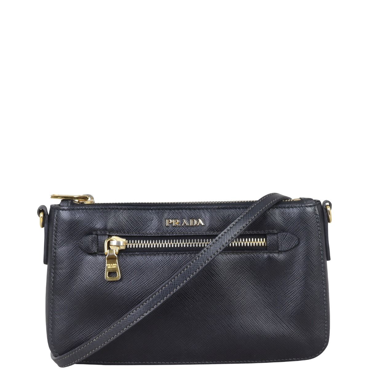 Prada Saffiano Zip Crossbody Bag