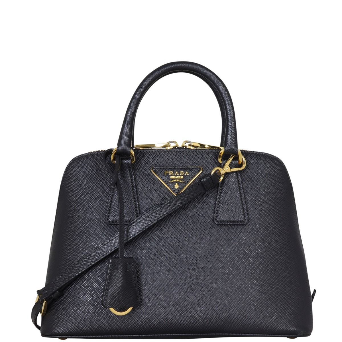 Prada promenade saffiano leather bag on sale