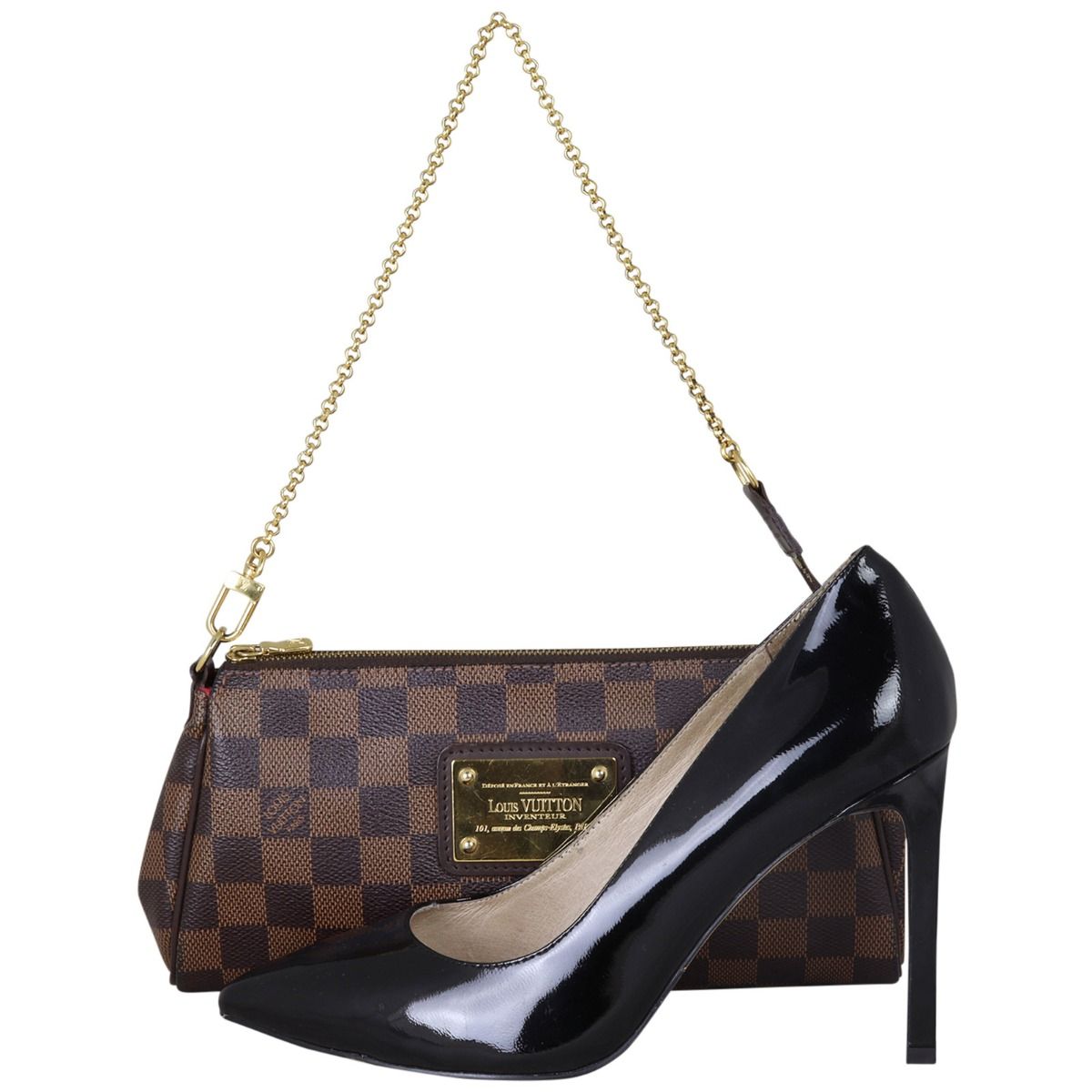 Louis Vuitton Eva Pochette Damier Ebene