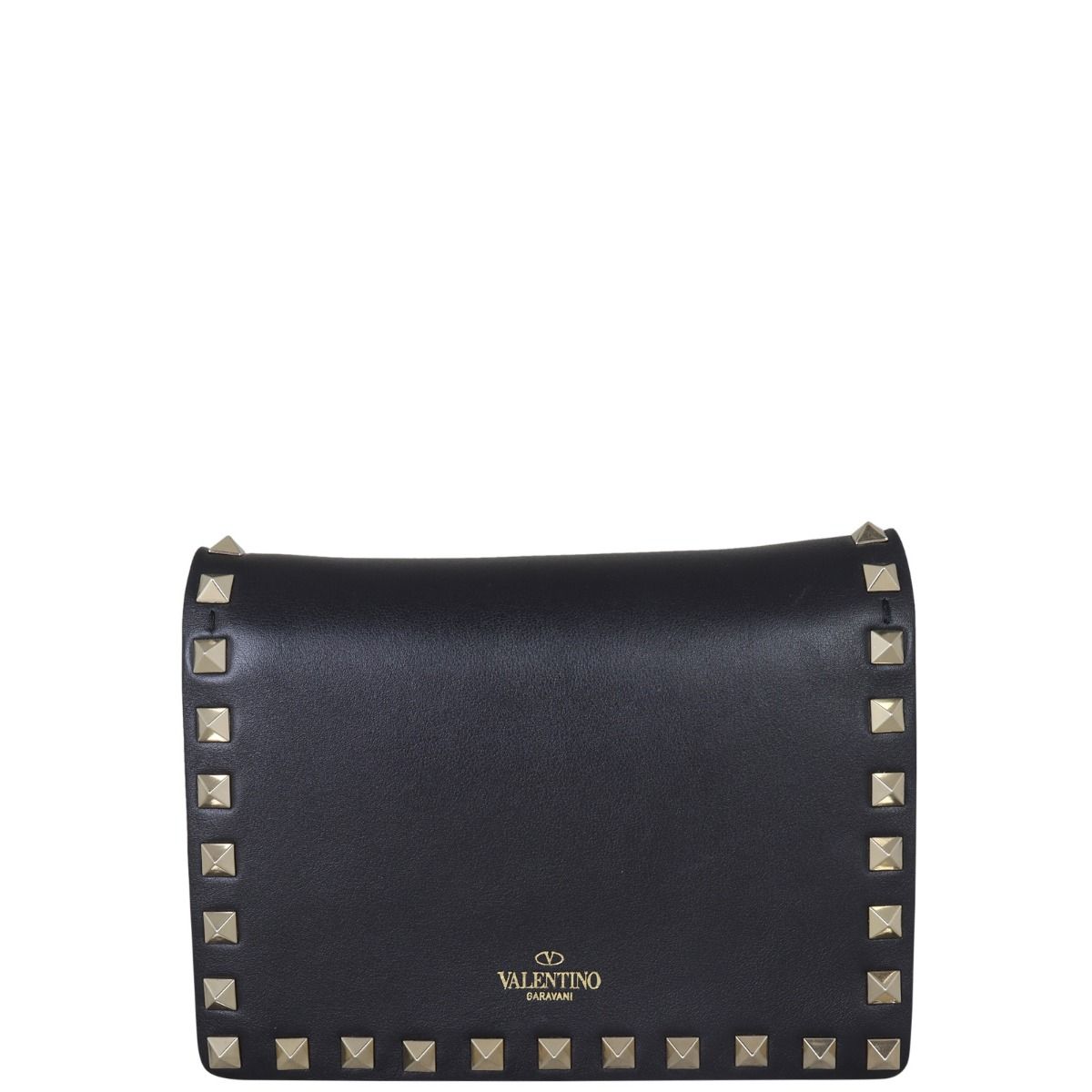 Valentino rockstud pouch with chain outlet