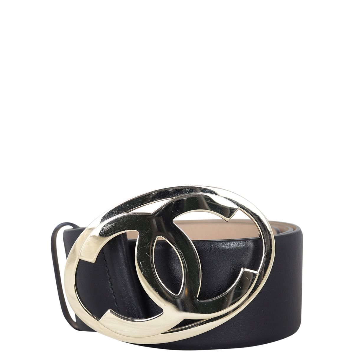 Chanel CC Logo Leather Belt