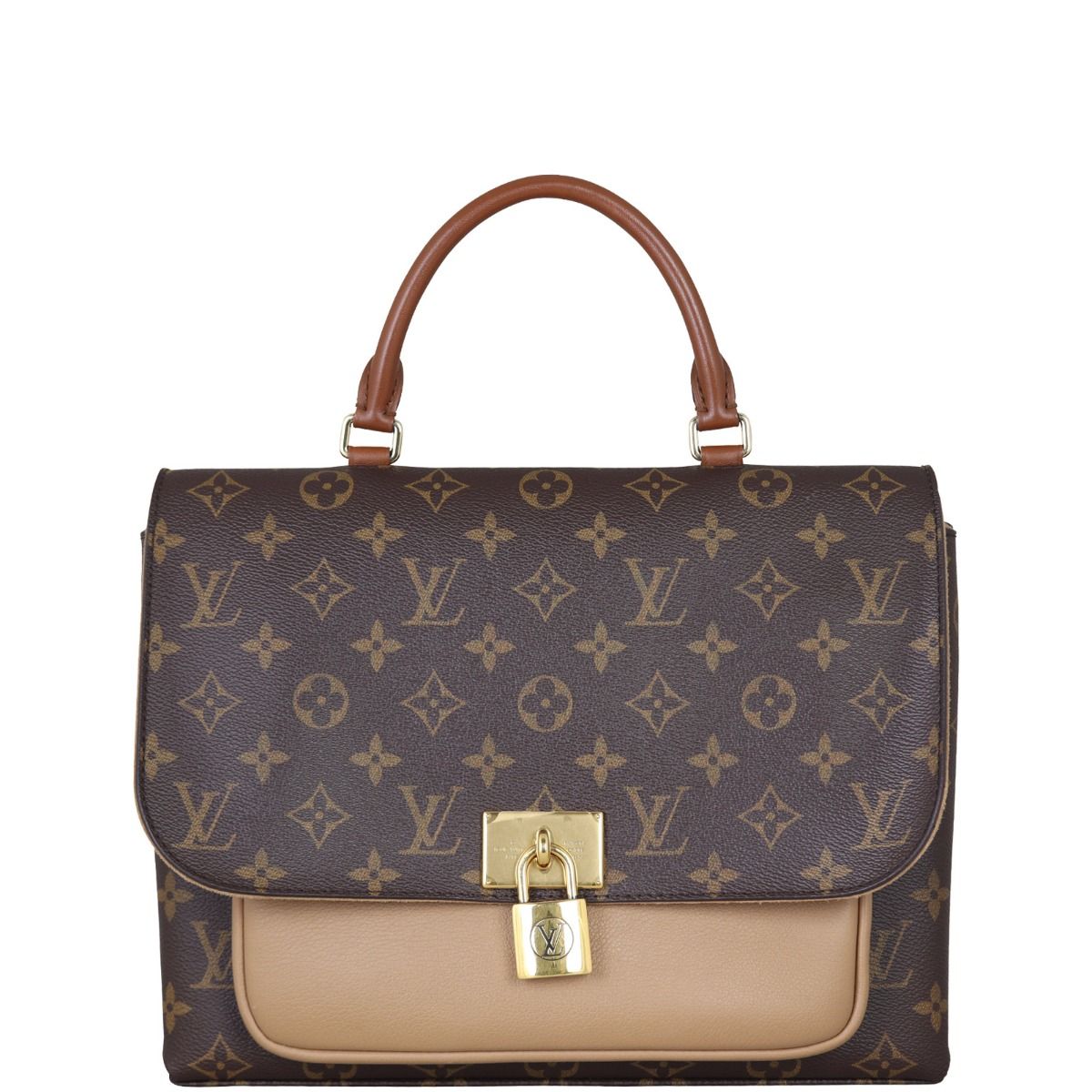 Louis Vuitton Marignan Shoulder Bag Beige Canvas/Leather
