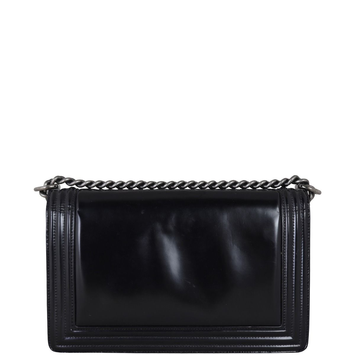 Chanel glazed calfskin boy bag 2025