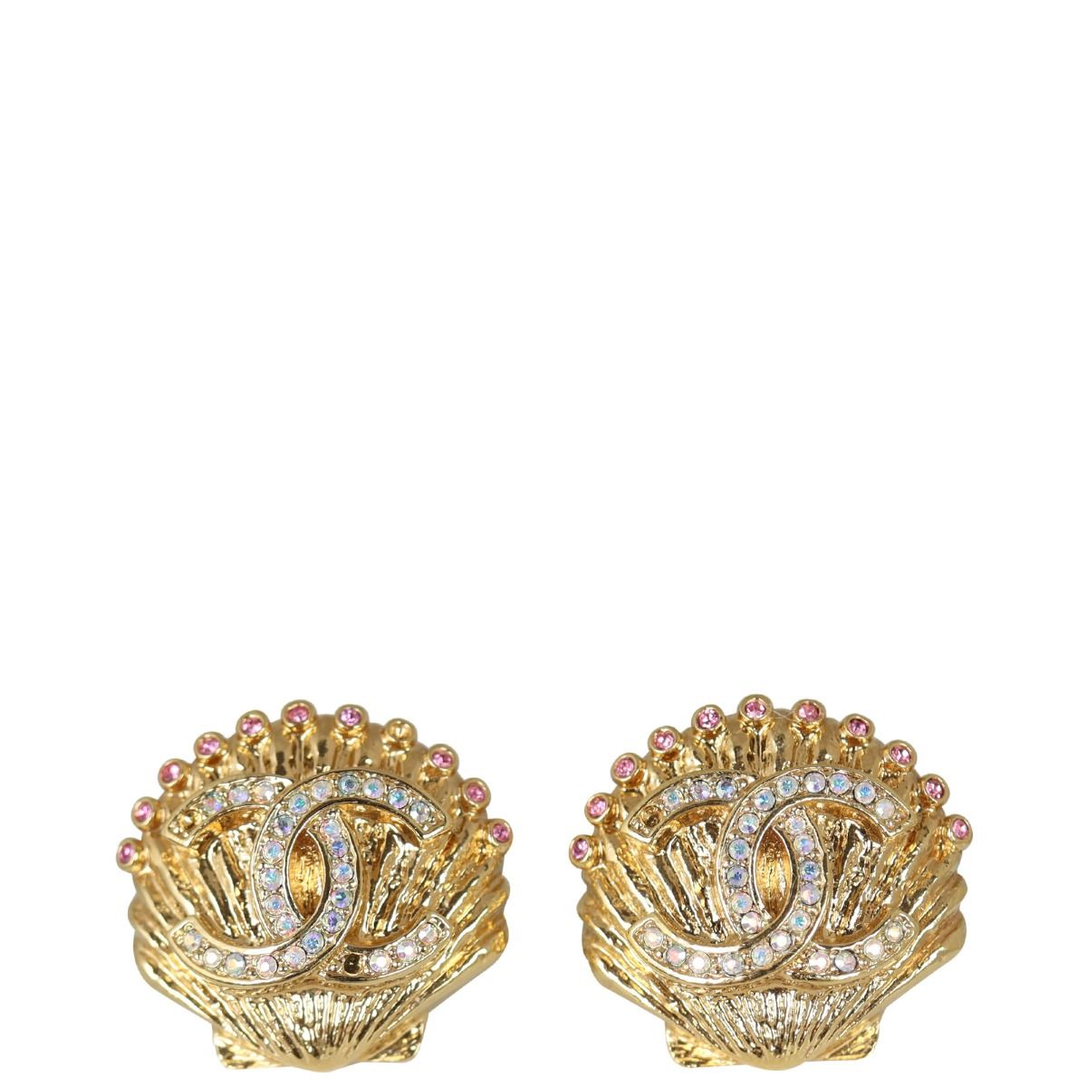Chanel earrings that spell top chanel