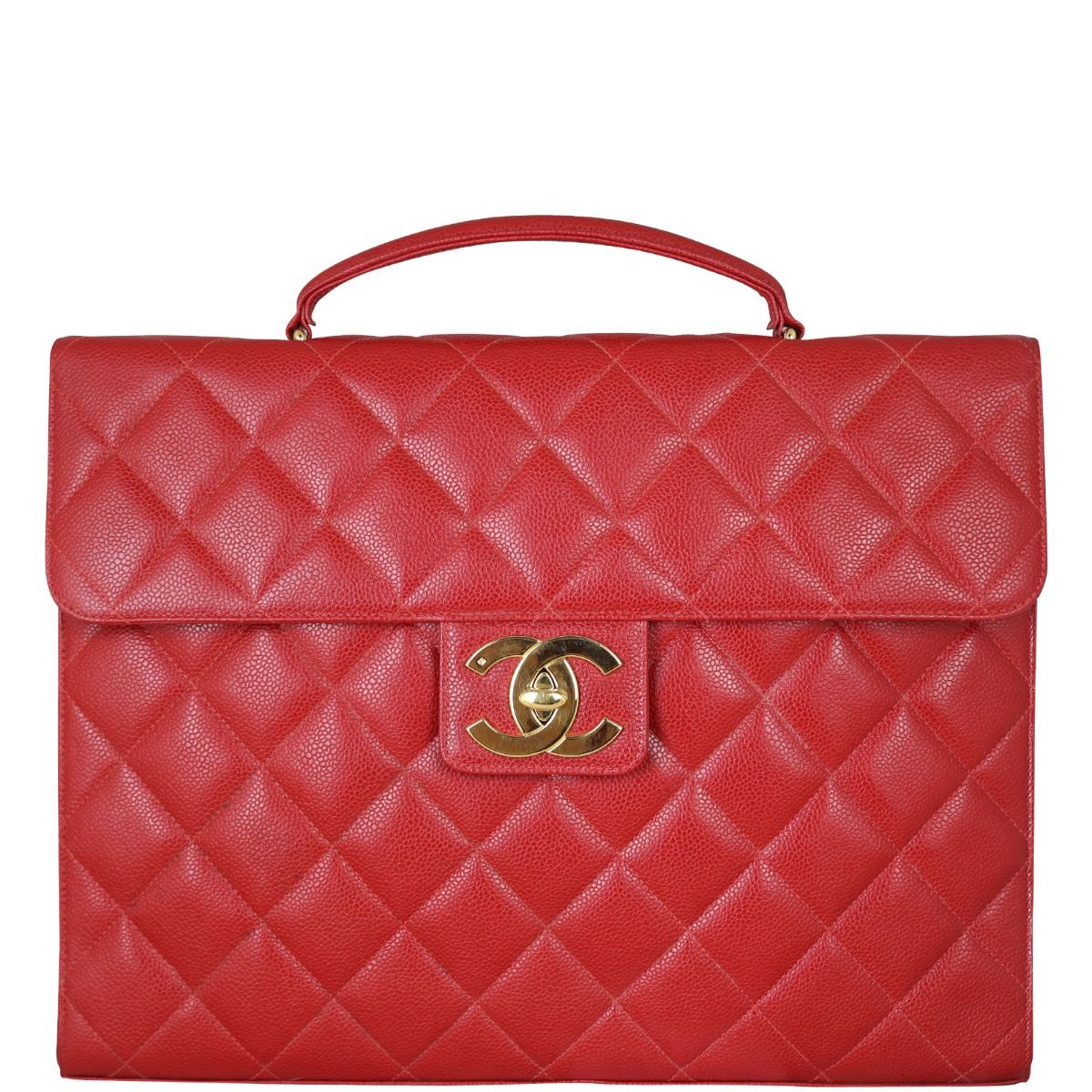 Chanel quilted briefcase shop