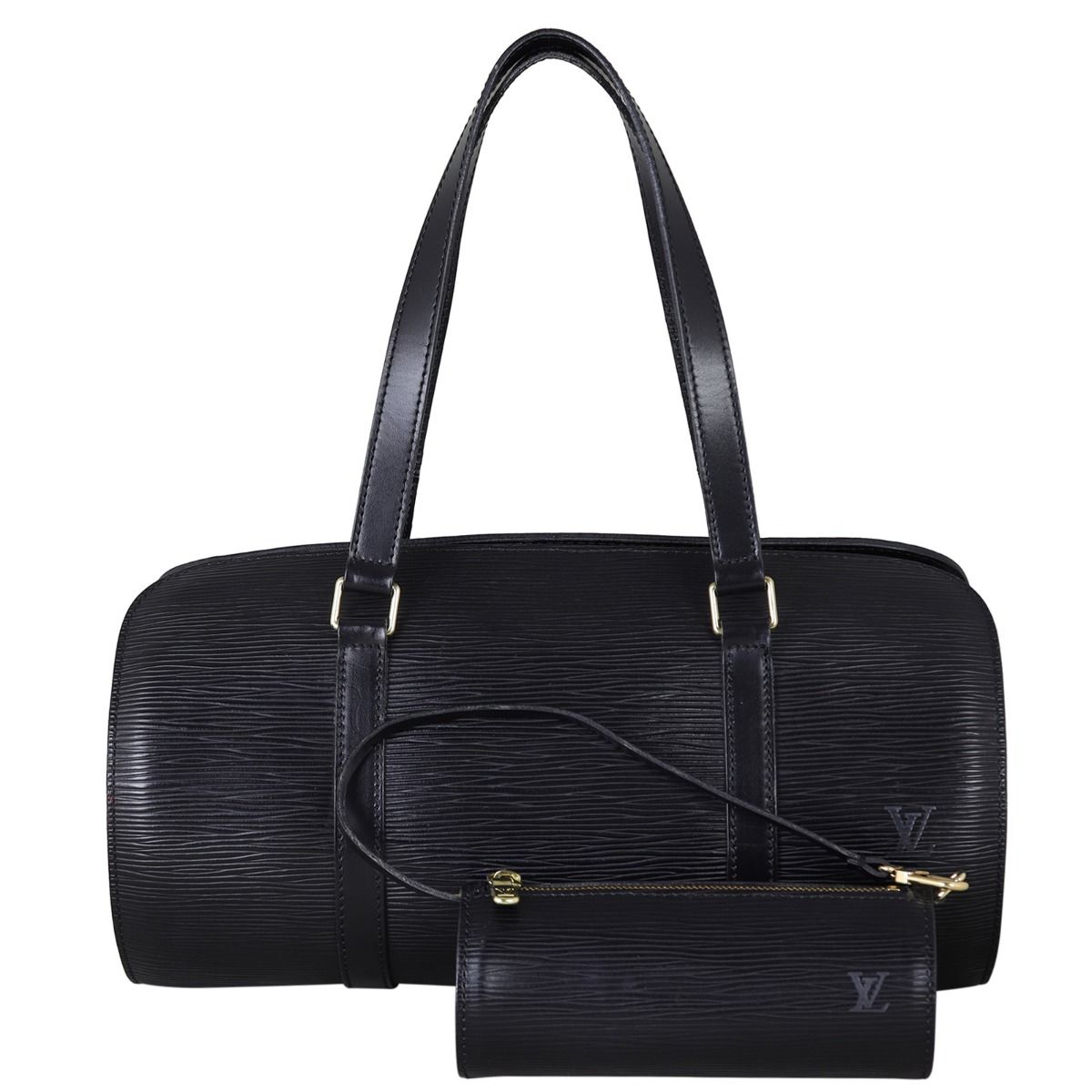 Louis Vuitton Soufflot Vintage Leather Handbag