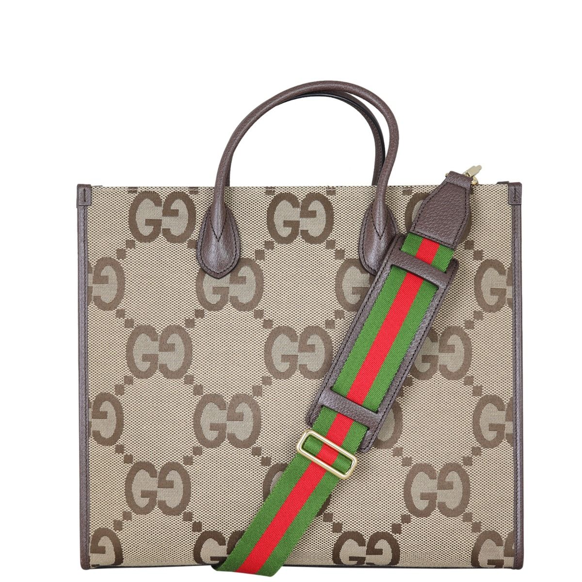 Gucci Jumbo GG Canvas Web Tote