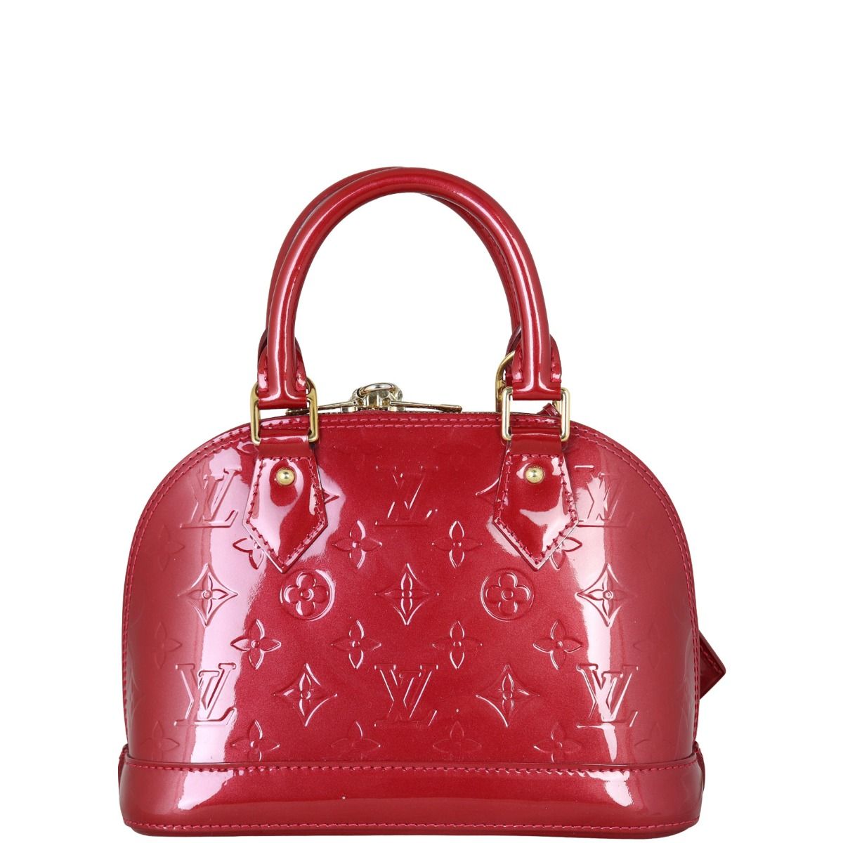 Louis Vuitton Alma BB Monogram Vernis Red GHW