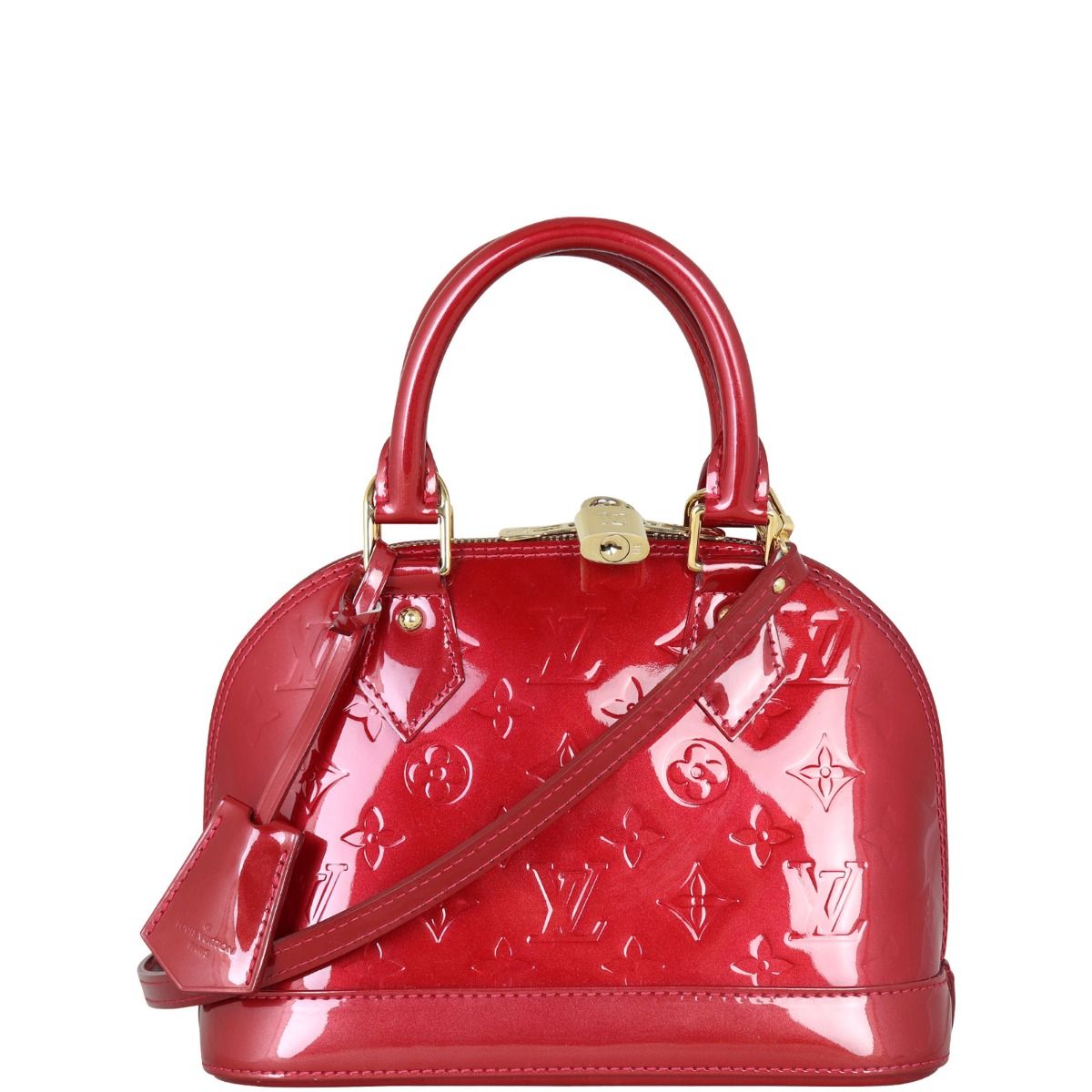 Louis Vuitton Alma BB Monogram Vernis Red GHW