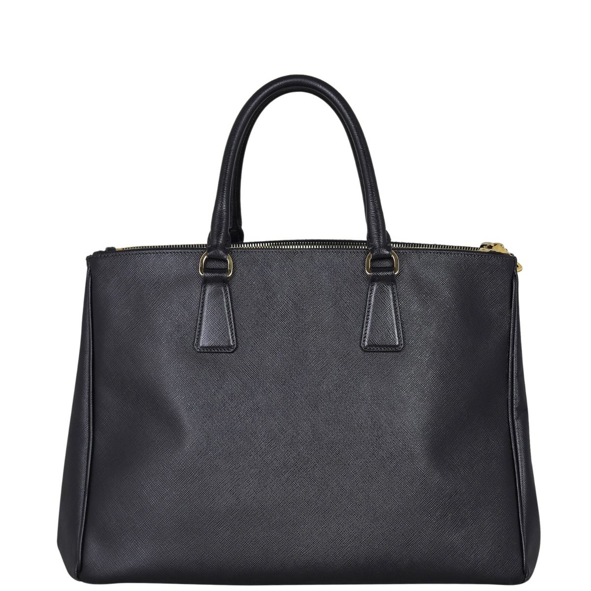 Prada saffiano lux double zip tote cheap