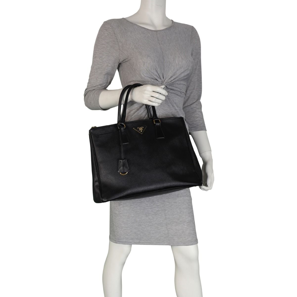 Prada Saffiano Lux Galleria Double Zip Tote Large