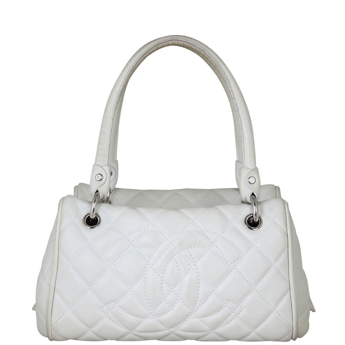 Chanel quilted bowling sale bag