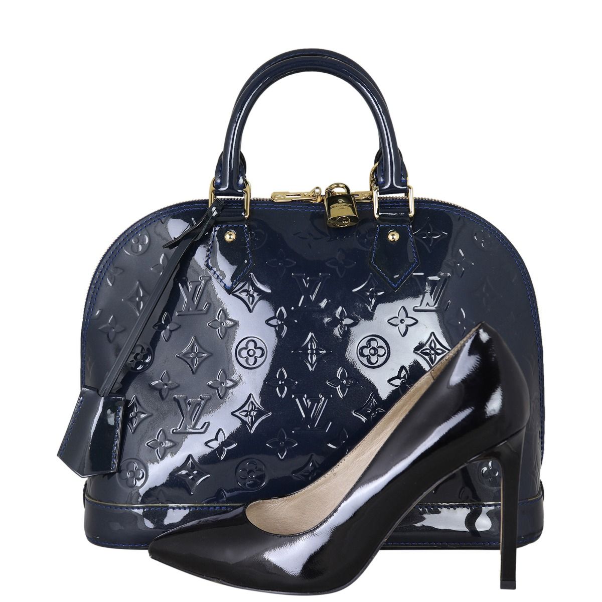 Louis Vuitton Alma PM Monogram Vernis Gold Tone Hardware