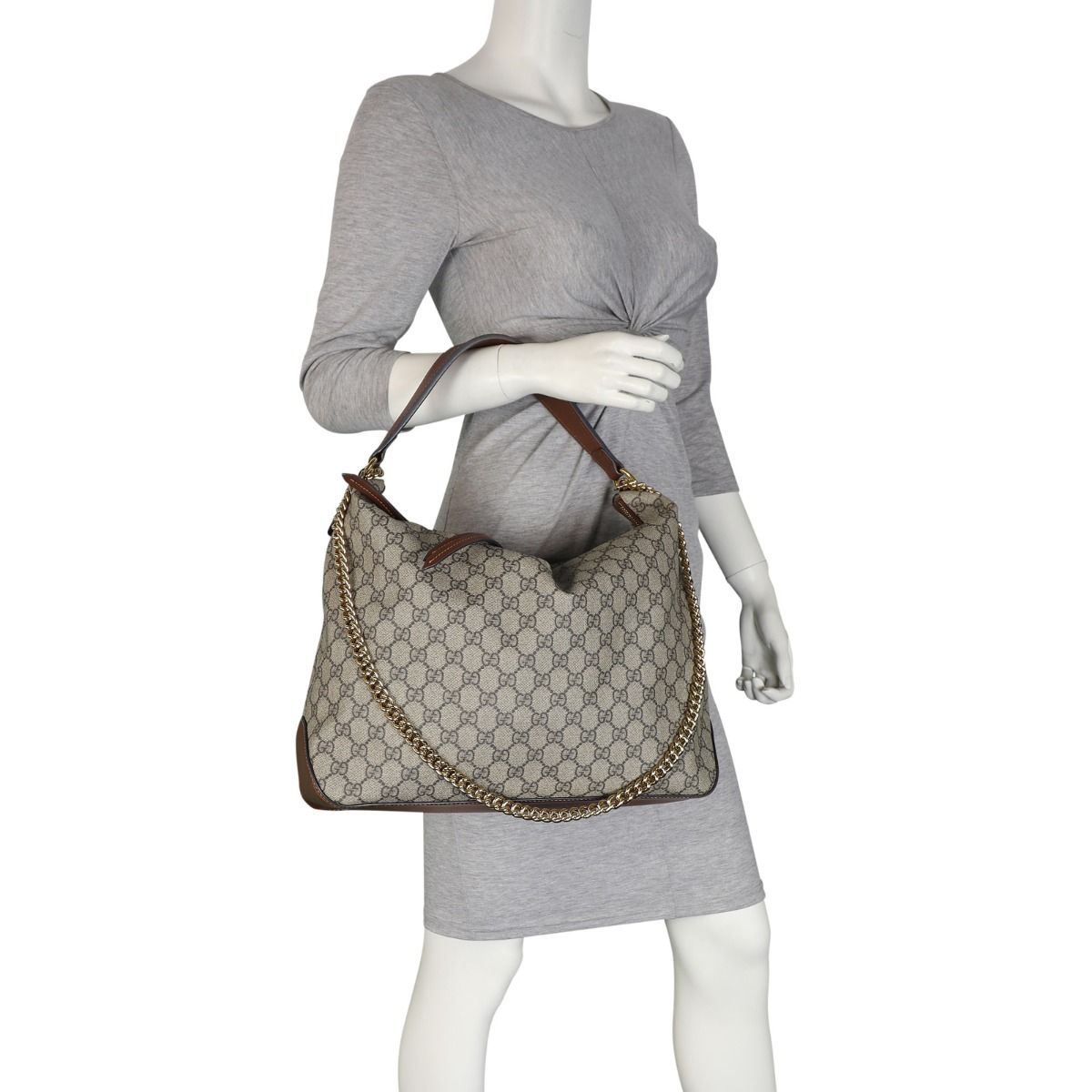 Linea a large gg supreme canvas hobo bag outlet