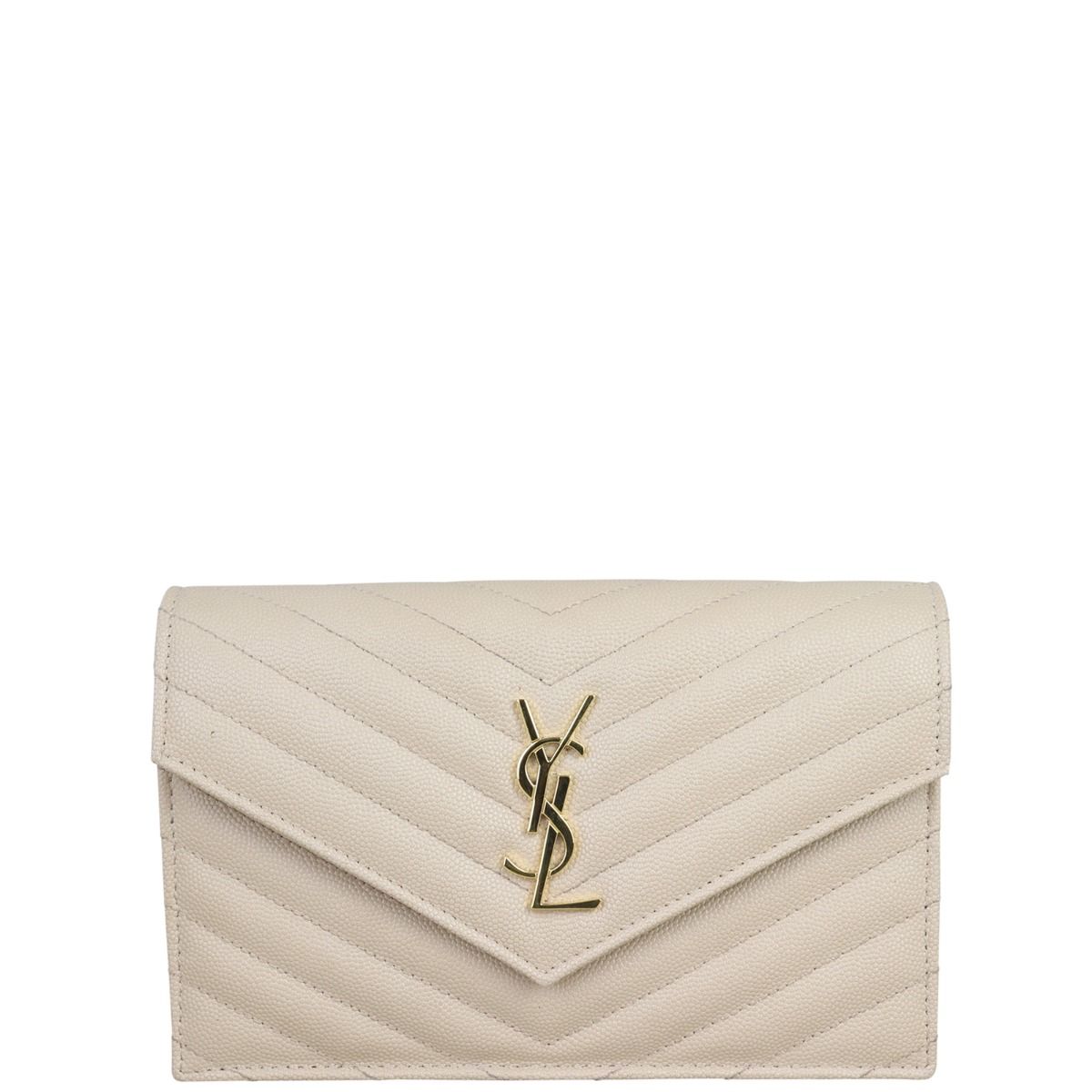 Saint Laurent Cassandre Envelope Chain Wallet