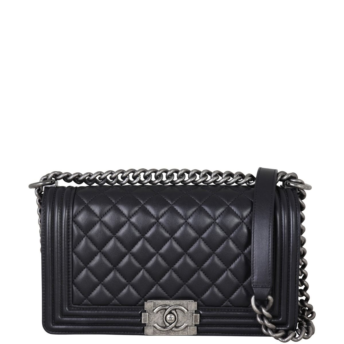 Chanel quilted old medium boy chanel flap bag outlet