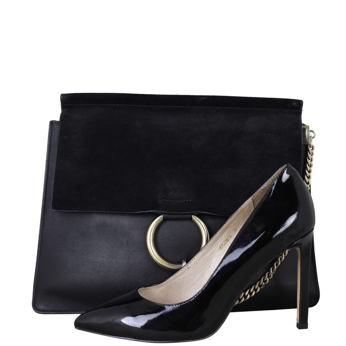 Chloe faye shoulder top bag black
