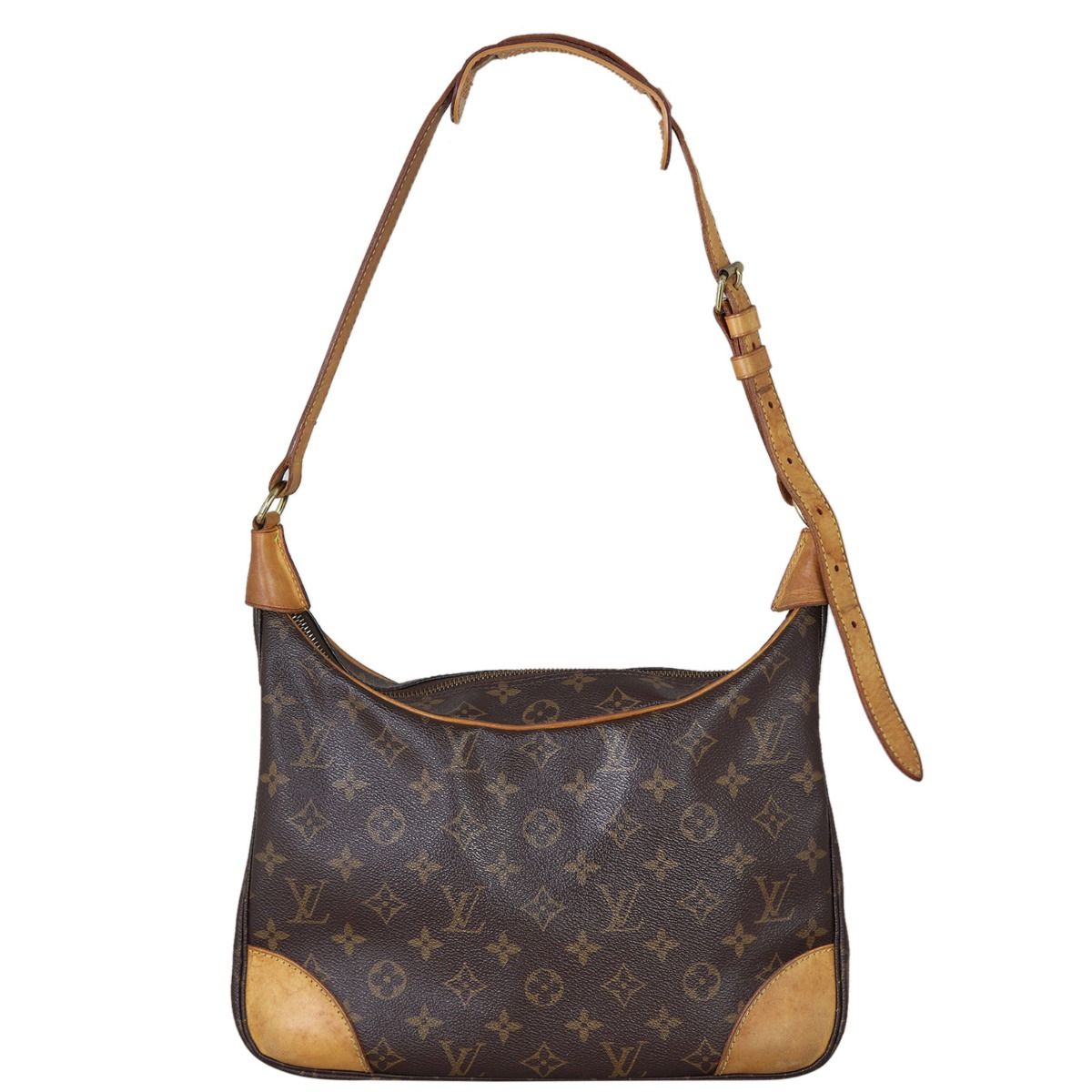 Boulogne leather crossbody bag Louis Vuitton Brown in Leather