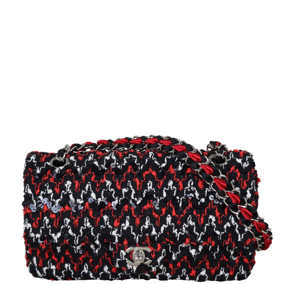 Chanel Classic Double Flap Tweed Medium