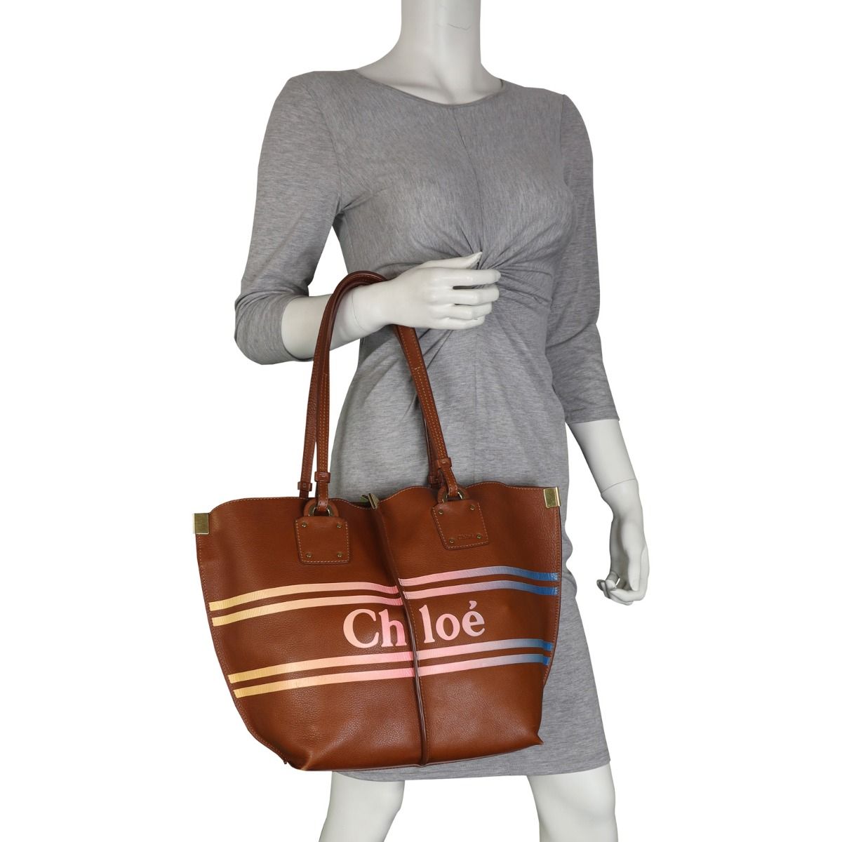 Chloe vick wide leather tote bag on sale