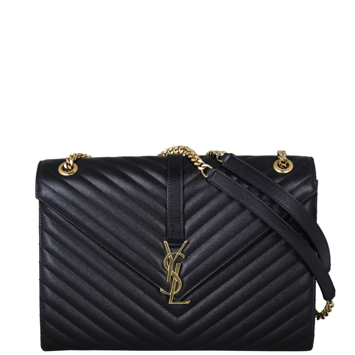 Saint Laurent Matelasse Envelope Large Bag