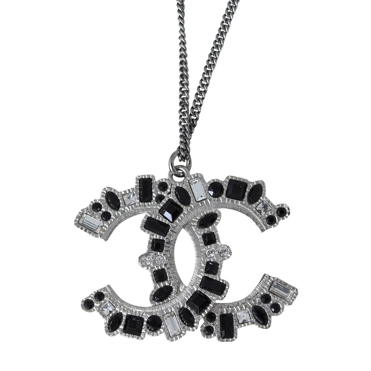 Chanel cc crystal necklace on sale