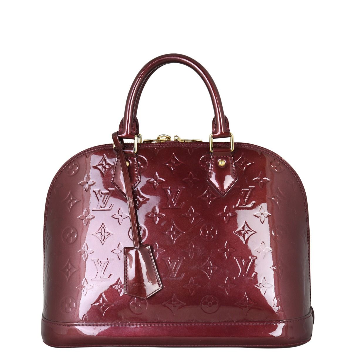 Louis Vuitton Monogram Vernis Alma PM - Red Handle Bags, Handbags -  LOU447638