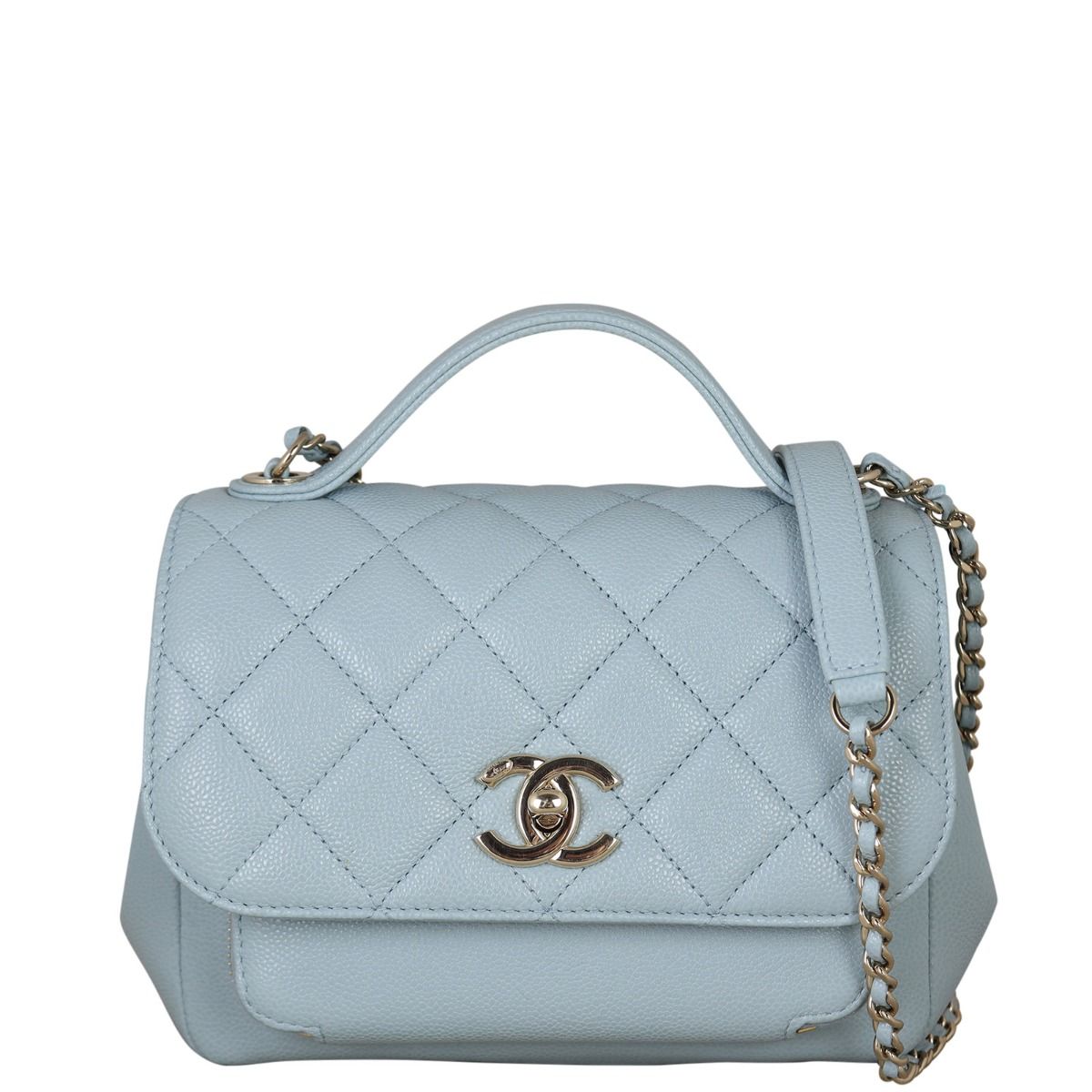 Chanel Business Affinity Small Flap Bag Light Blue