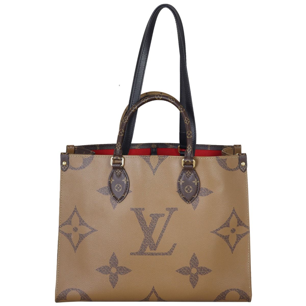 Louis Vuitton Onthego Monogram Giant Reverse Brown in Coated Canvas with  Gold-tone - US