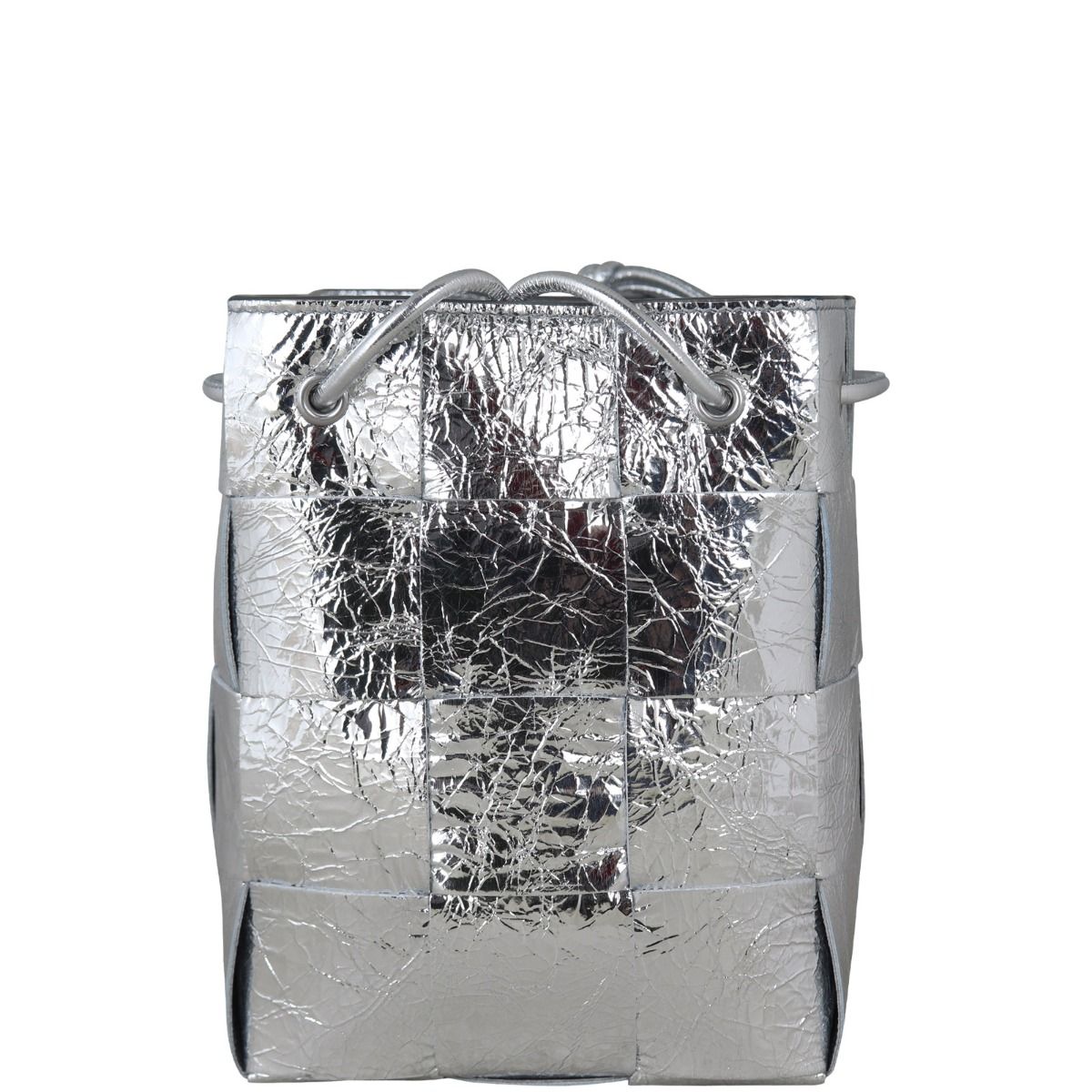 【BOTTEGA VENETA】Mini Cassette Bucket Bag Agate Gray Bottega Veneta Cassette Bucket Bag Small
