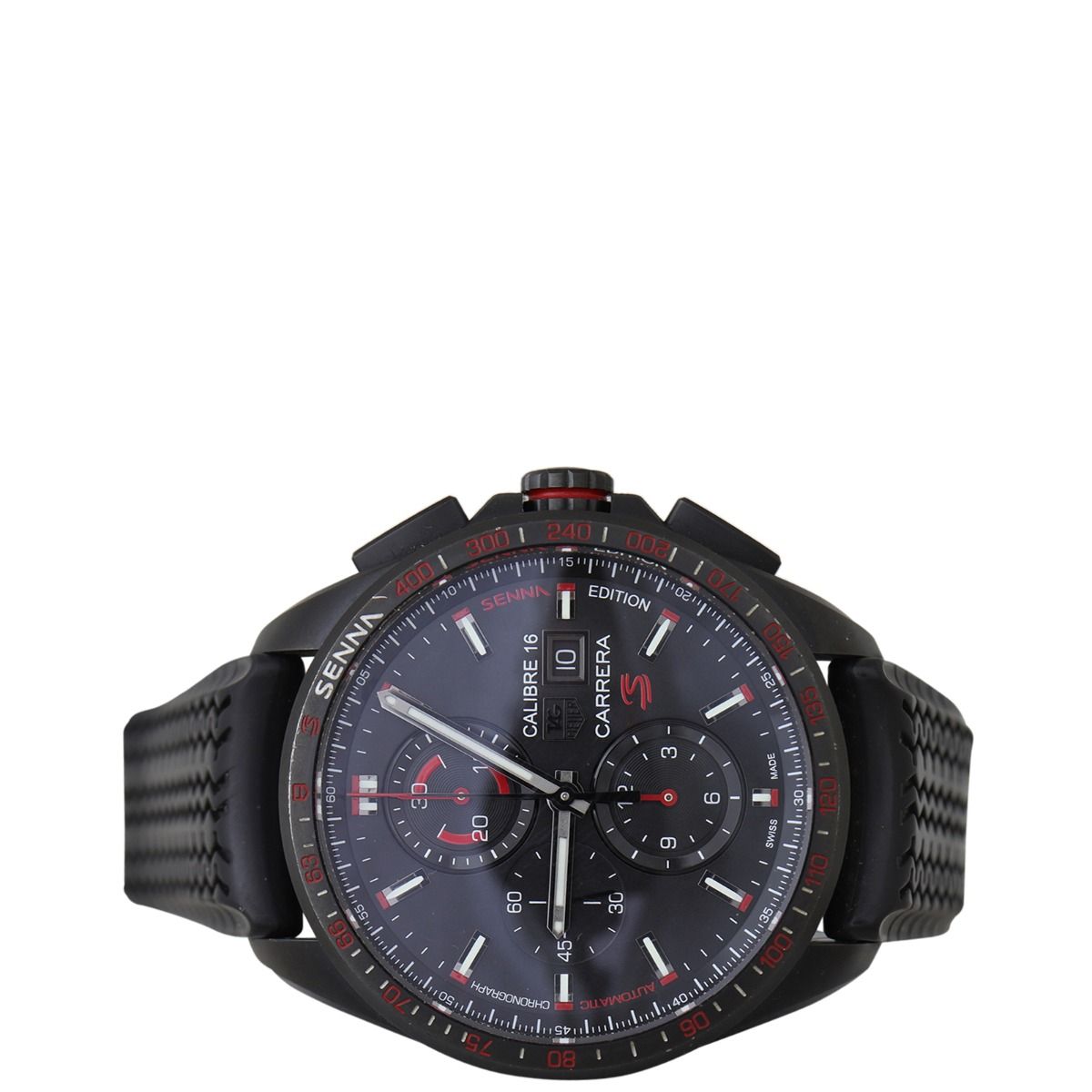 TAG Heuer Carrera Calibre 16 Day Date Chronograph Watch Senna Limited Edition