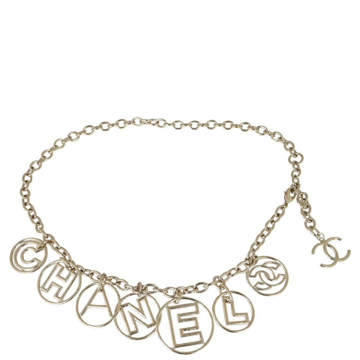 Chanel logo shop chain belt