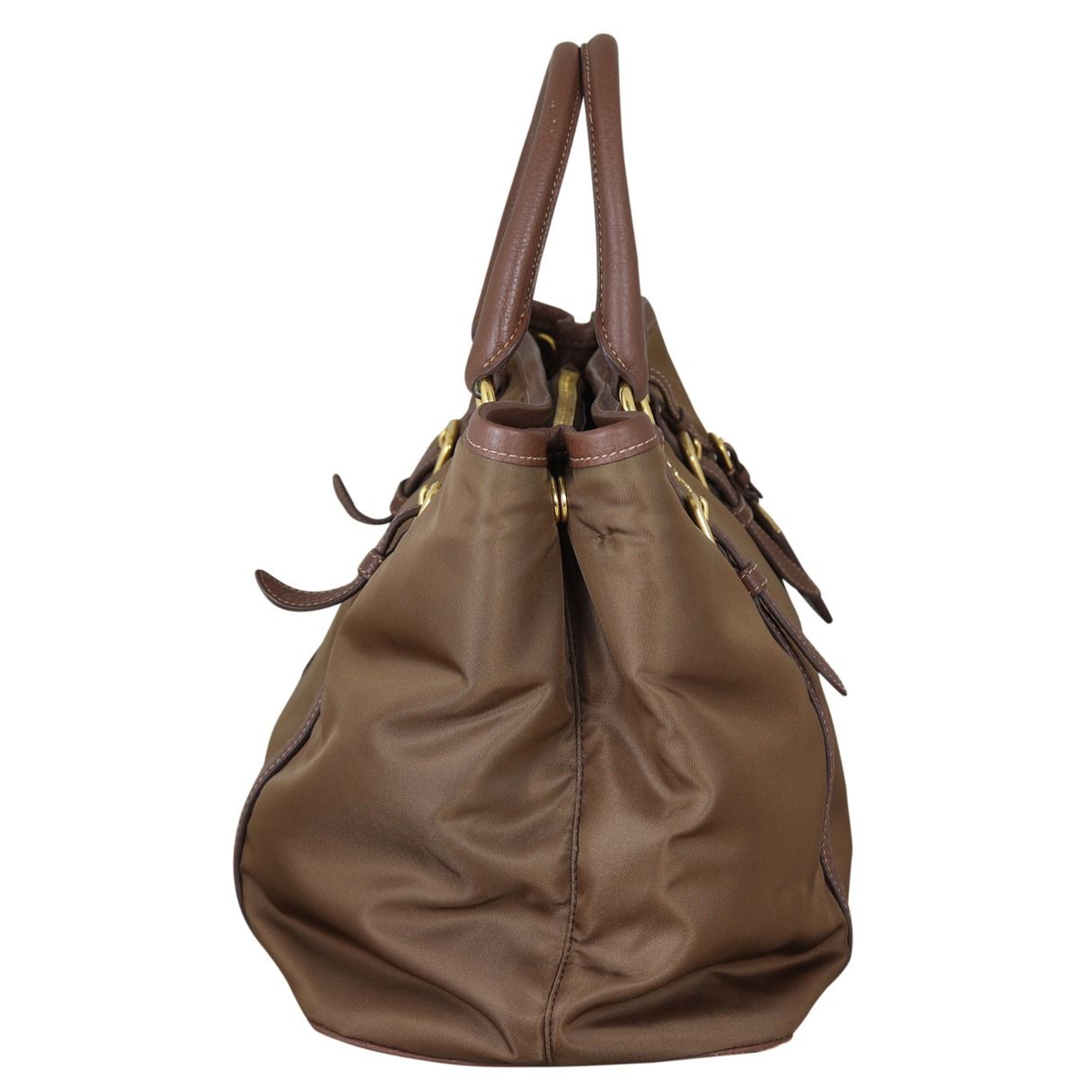 Prada Tessuto Vitello Daino Tote
