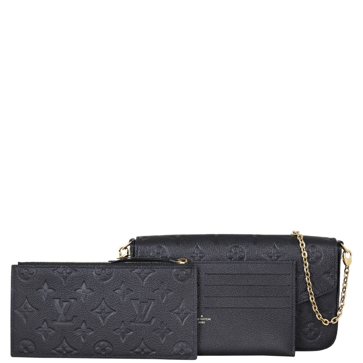 LV Louis Vuitton felicie pochette Crossbody complete with wallet