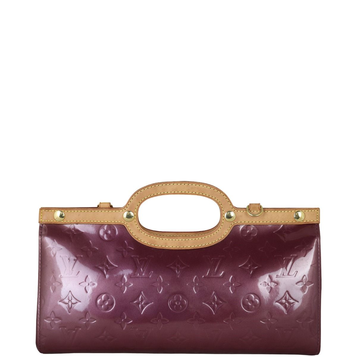 Louis Vuitton VIOLET VERNIS LEATHER and VACHETTA LEATHER ROXBURY