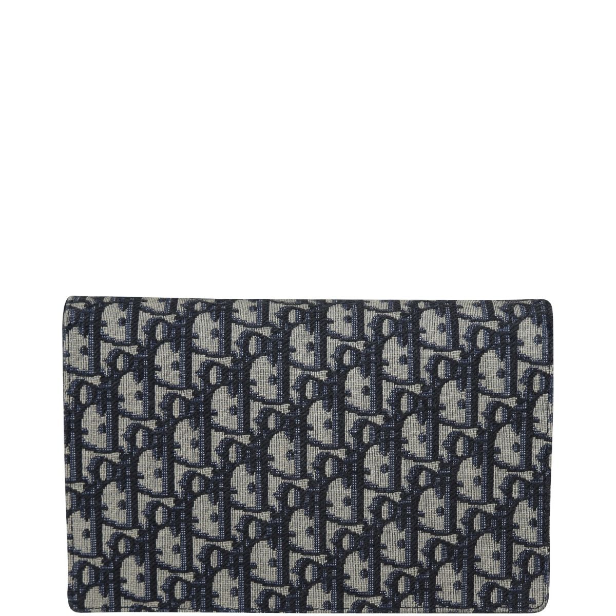 Dior Saddle Pouch Wallet on Chain Oblique