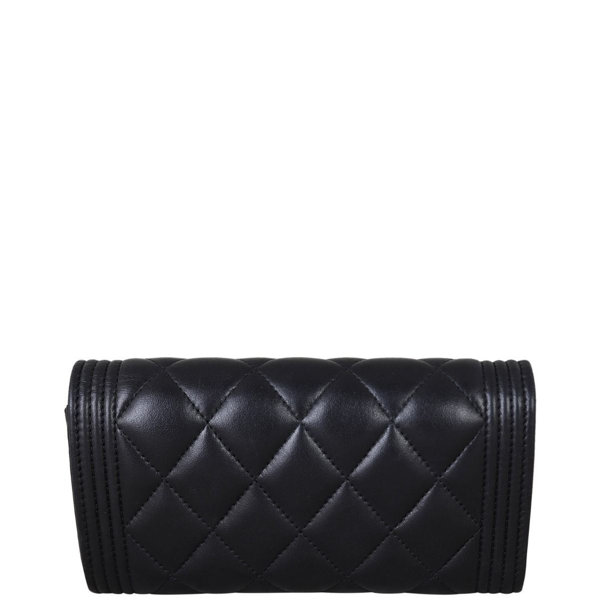 Chanel Boy Compact Wallet Black