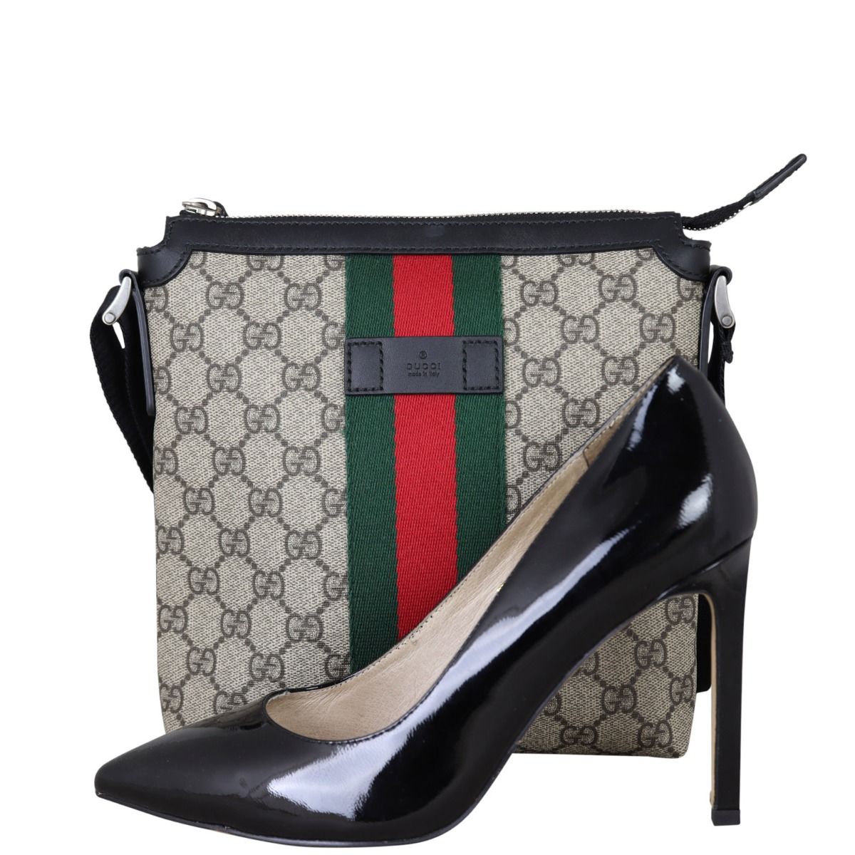 Gucci GG Supreme Web Messenger Bag