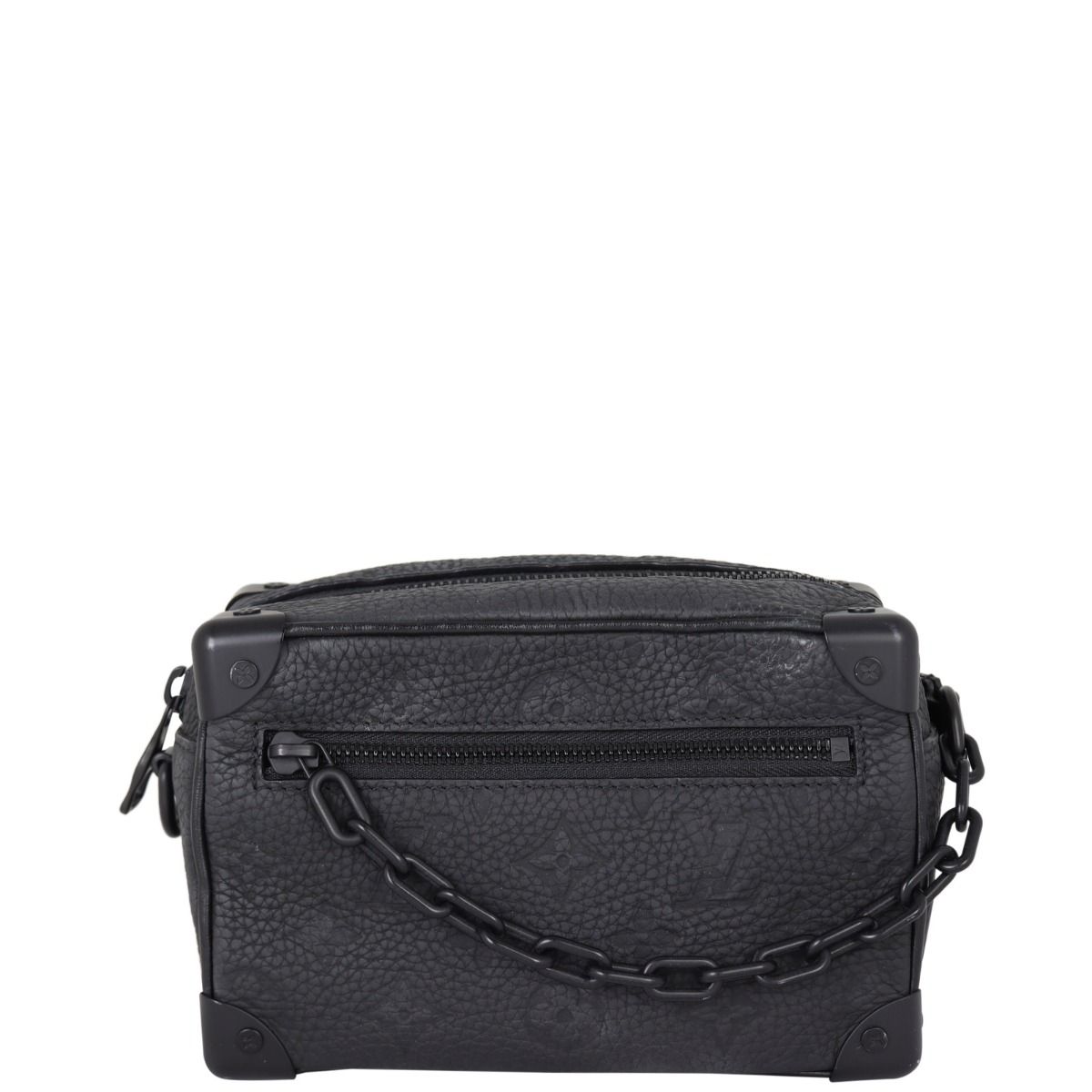 Louis Vuitton Soft Trunk Monogram Embossed Black in Taurillon Leather with  Black-tone - US