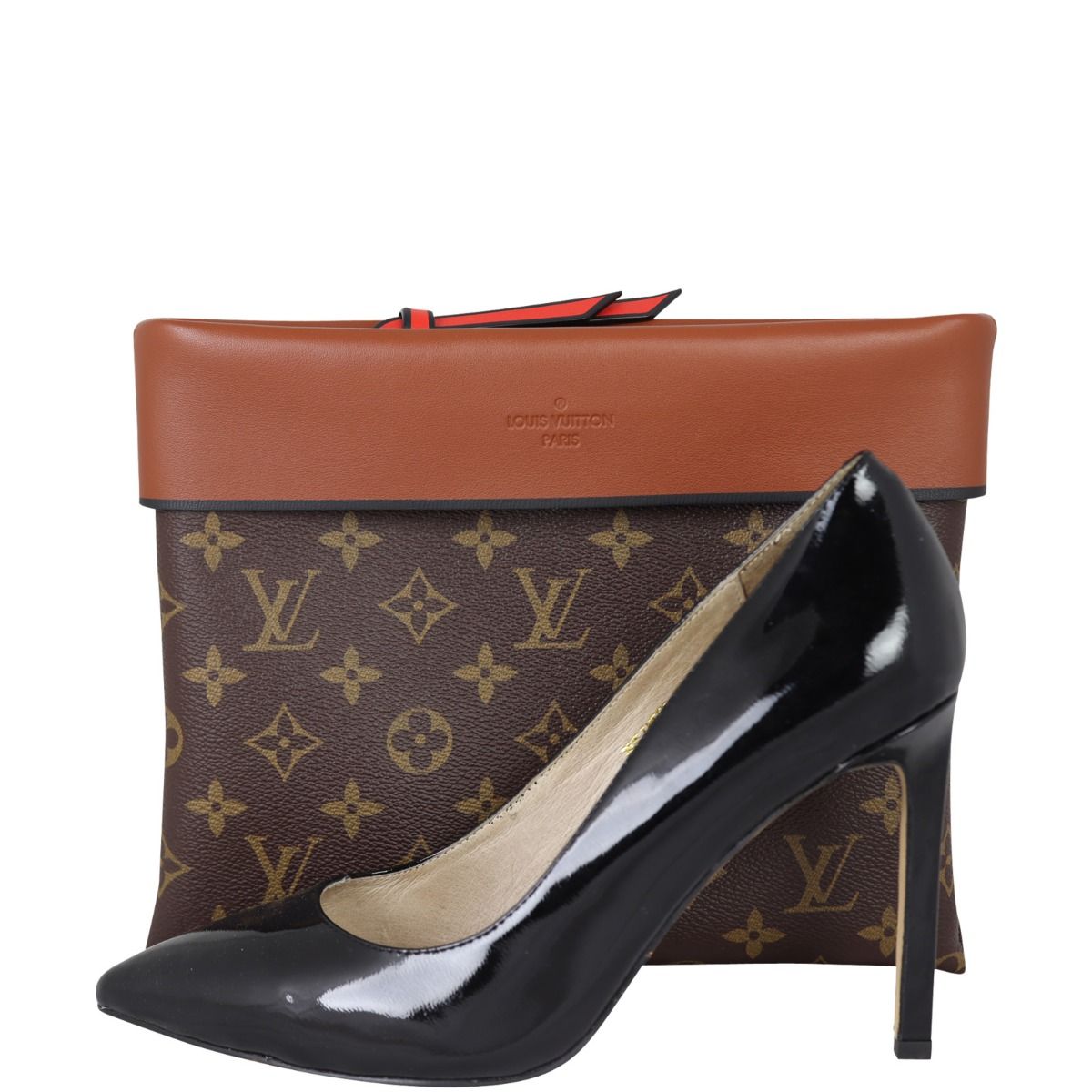 【希少】 LOUIS VUITTON Tuileries Louis Vuitton Tuileries Monogram Red Black Pink – Queen Station