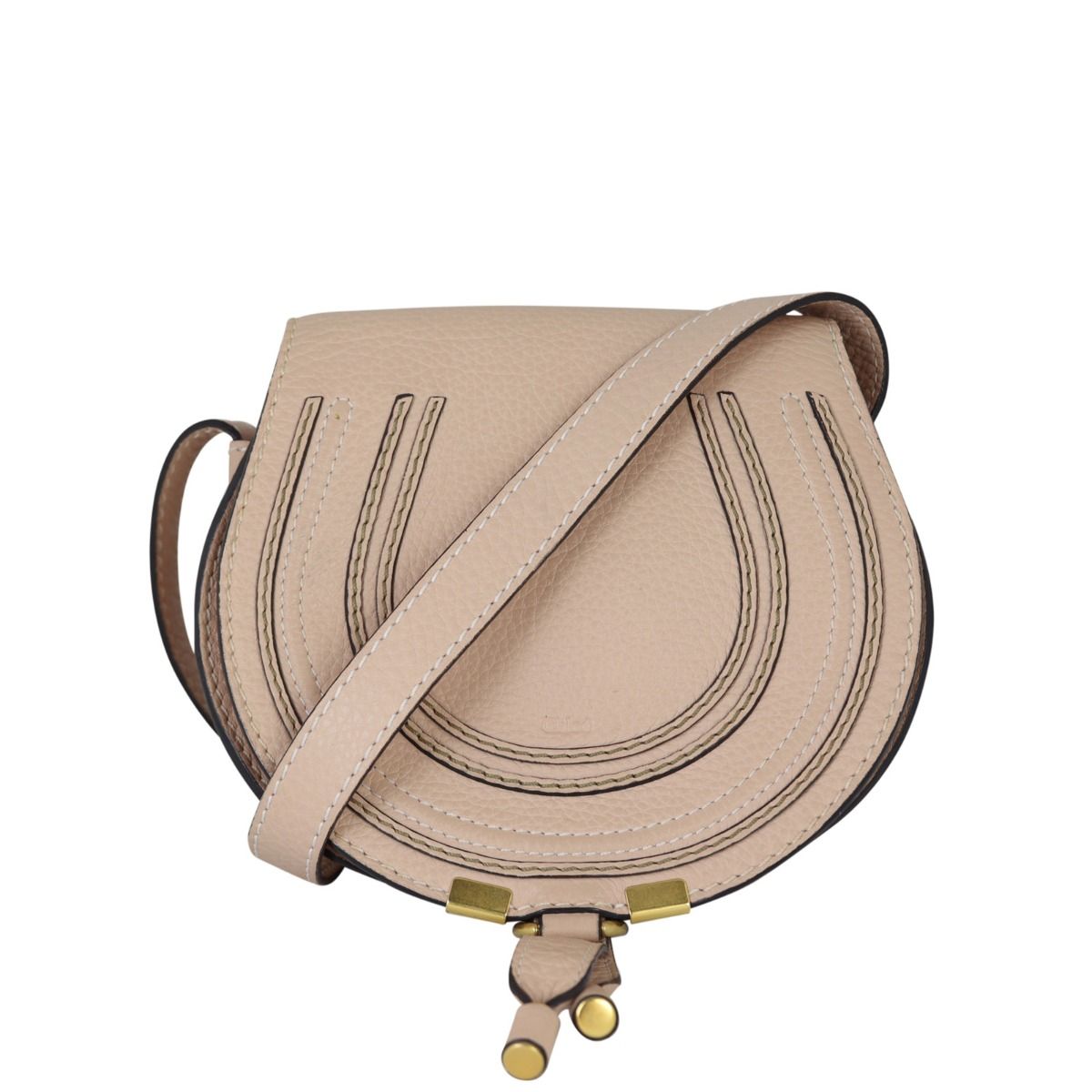 Chloé Marcie Small Leather Saddle Bag