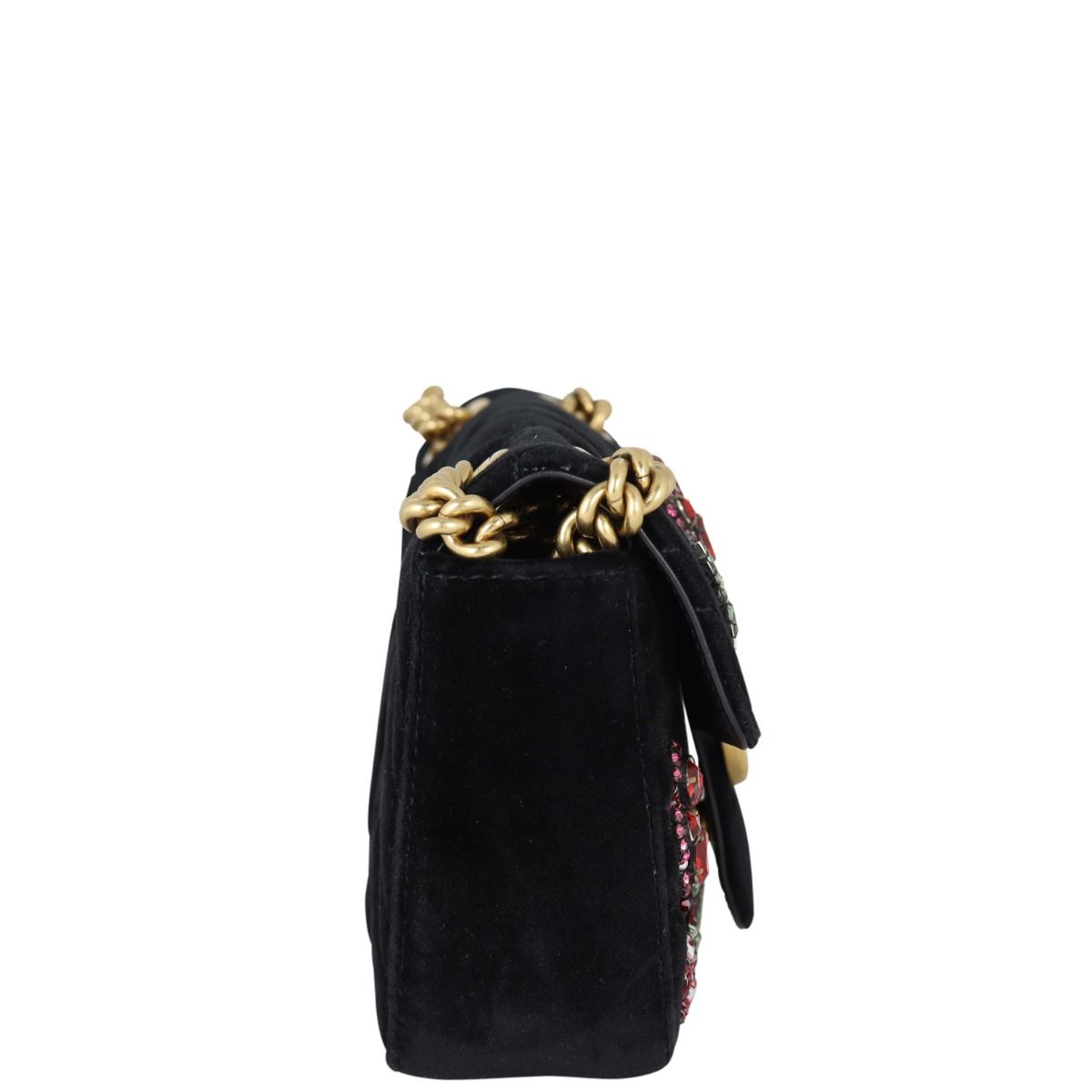 Gucci GG Marmont Velvet Mini Shoulder Bag