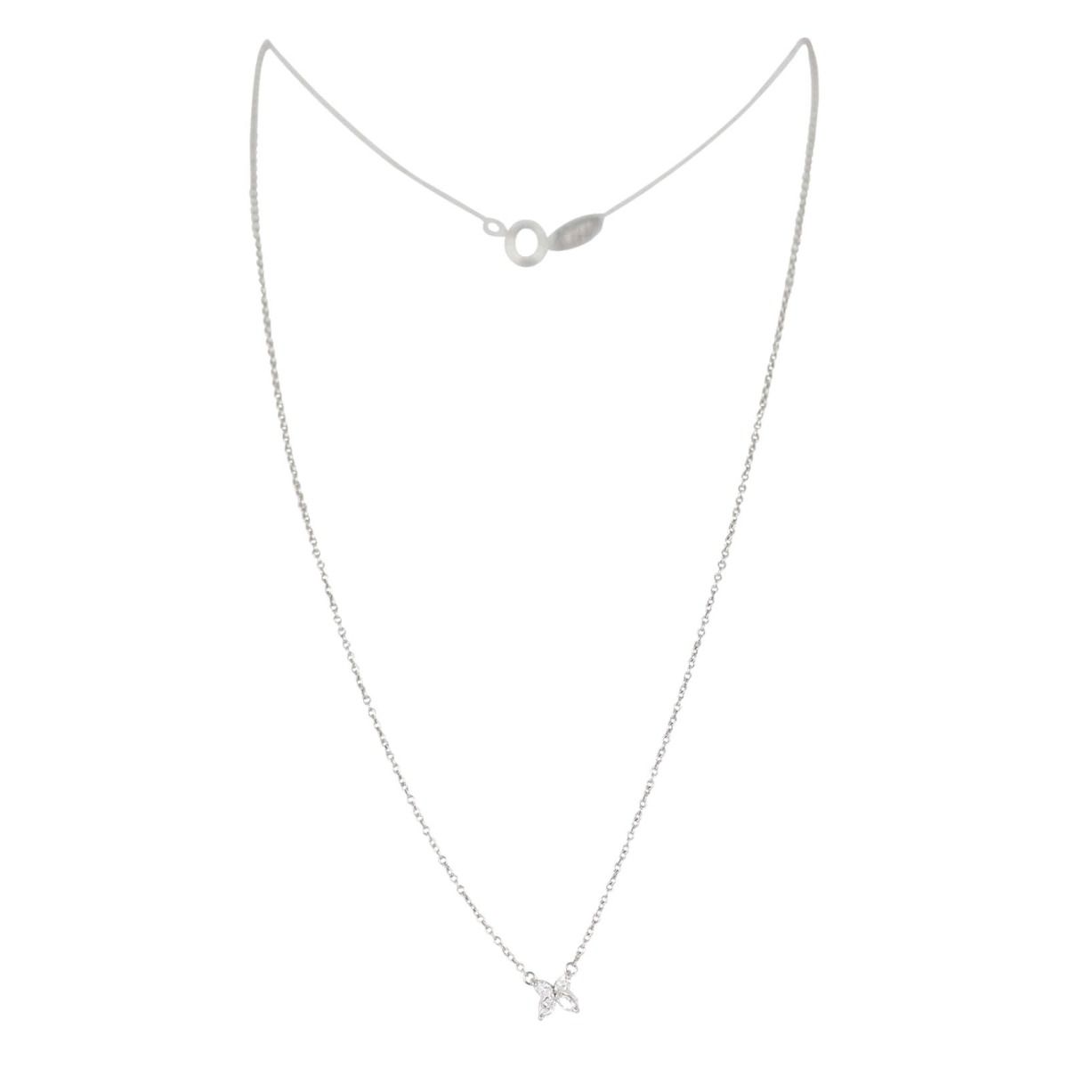 Tiffany Co Victoria Diamond Platinum Necklace Mini