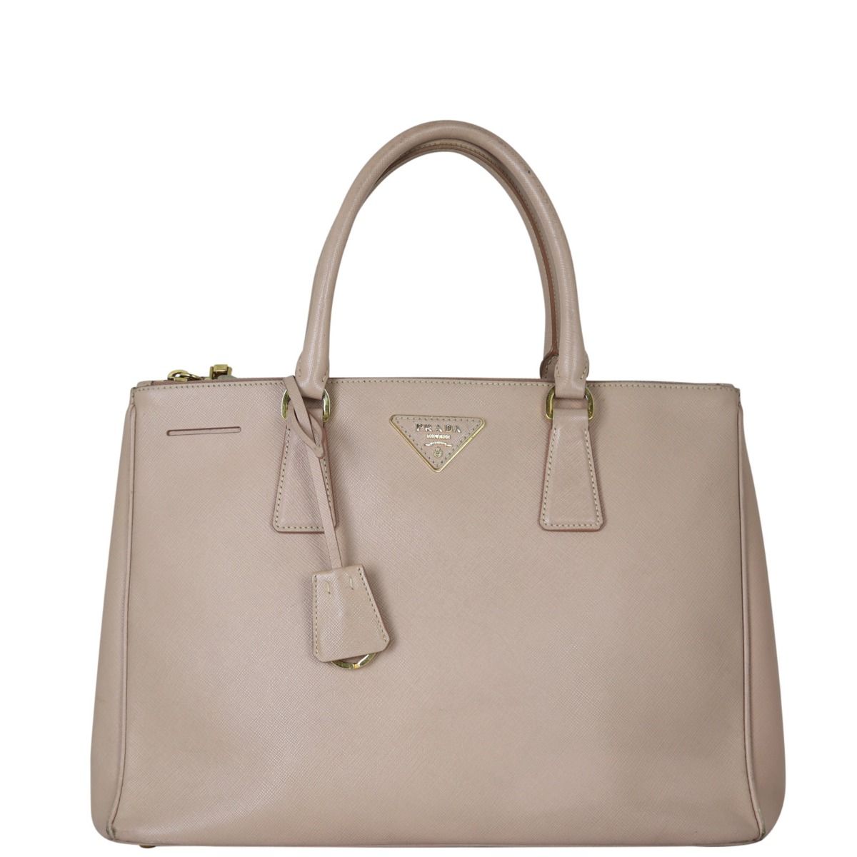 Prada Saffiano Lux Galleria Double Zip Tote Medium