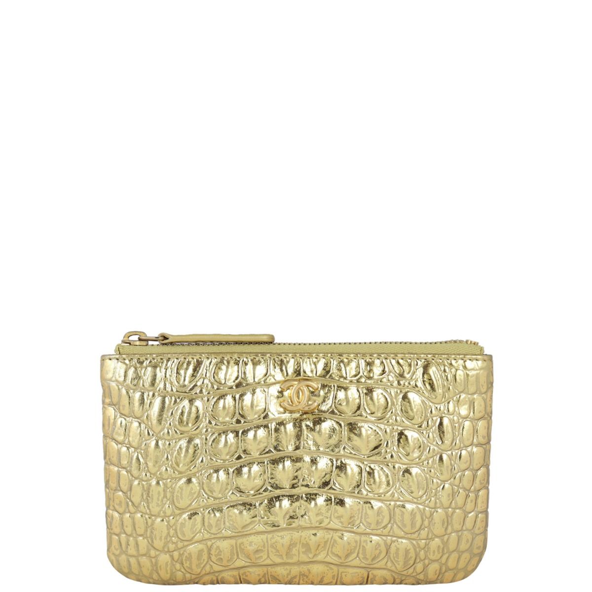 Chanel O Case Mini Croc embossed