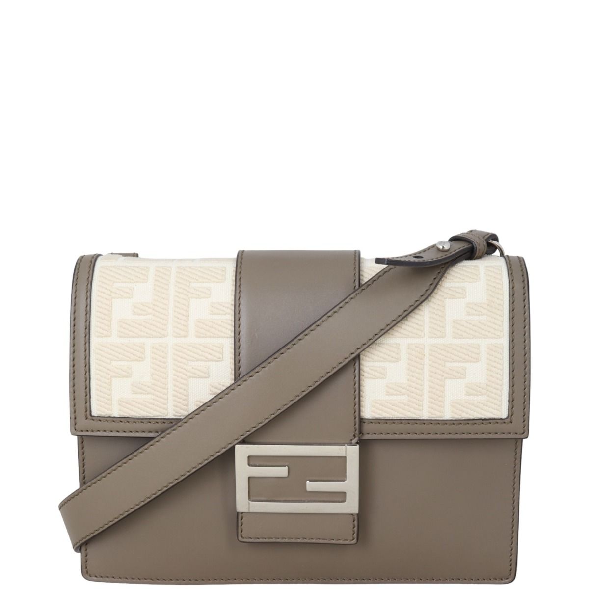 Fendi flat baguette mini crossbody bag 2025