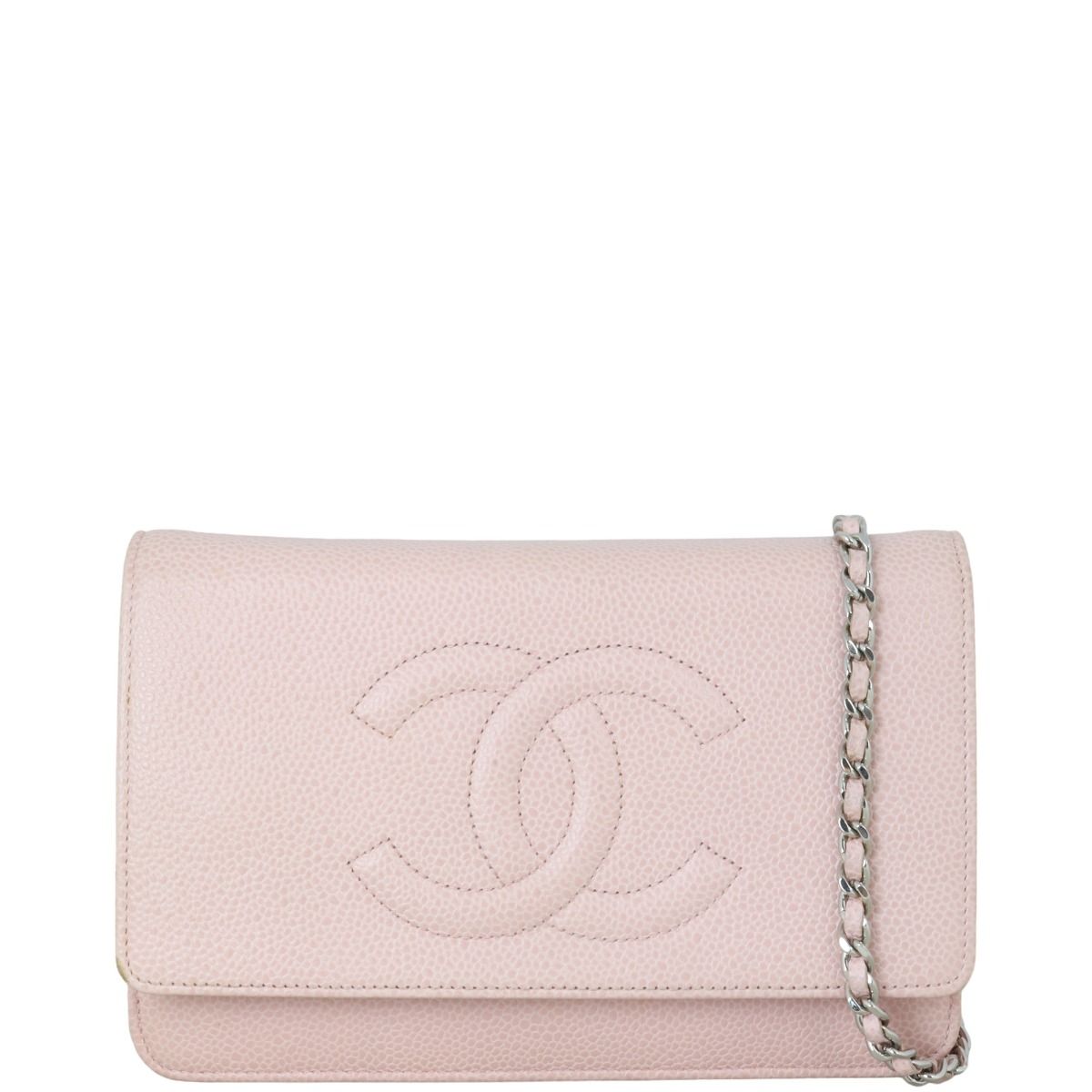 Chanel caviar timeless wallet on chain top