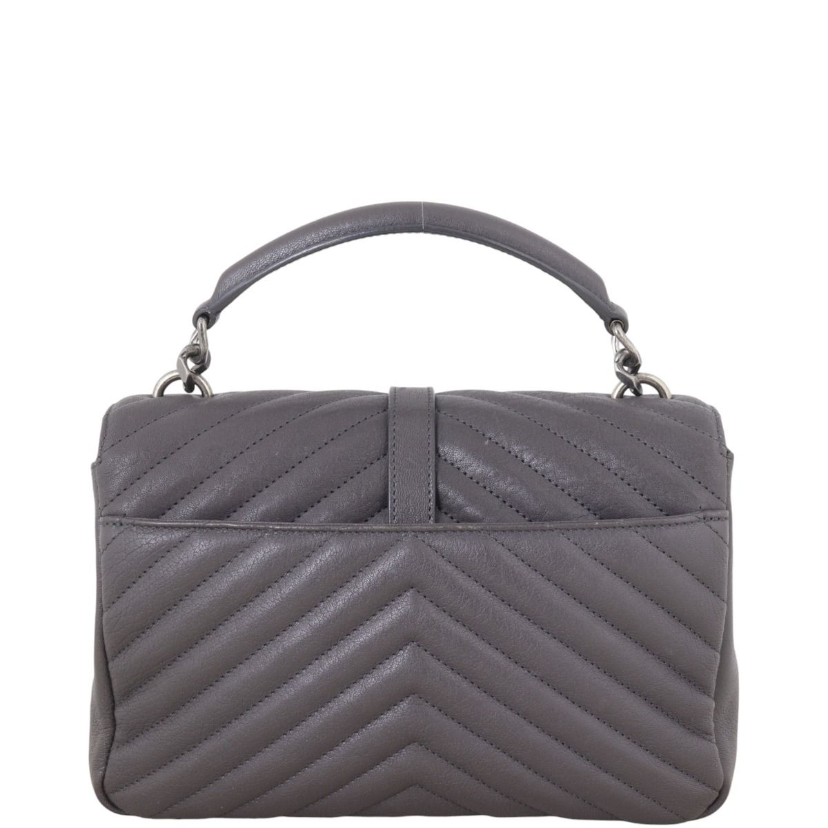 Ysl college bag grey on sale