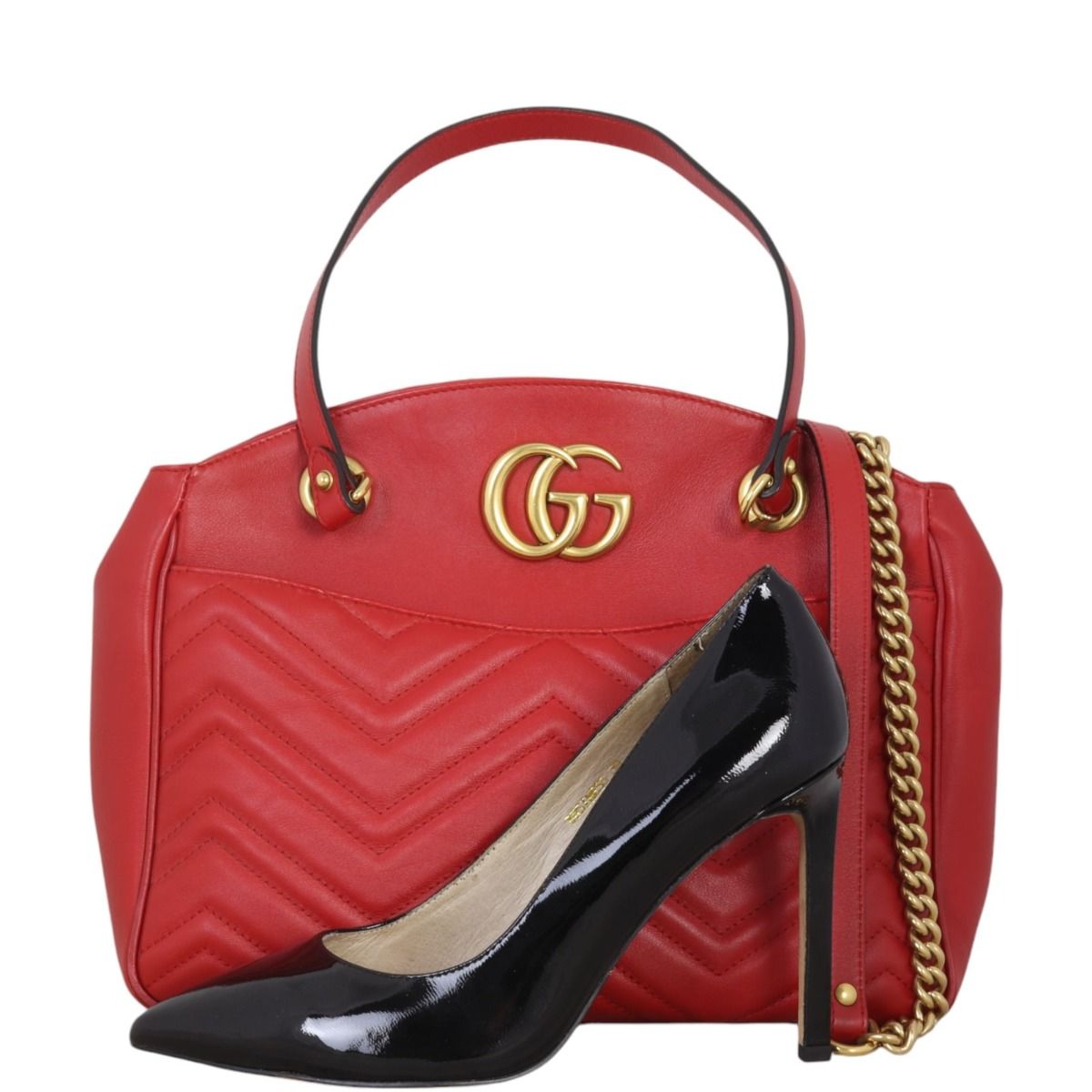 Gucci GG Marmont Medium Chain Shoulder Bag