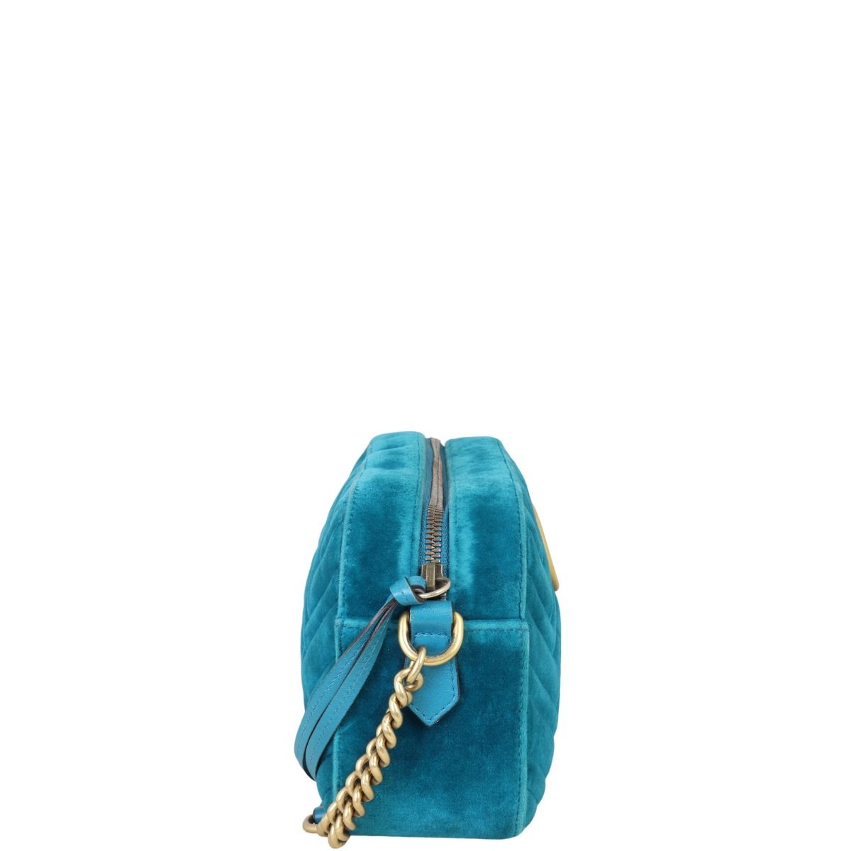 Gucci teal velvet bag sale